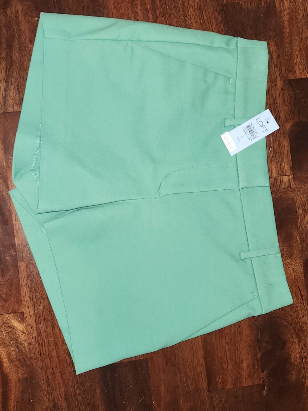 NWT LOFT Green 4" Shorts Size 0P